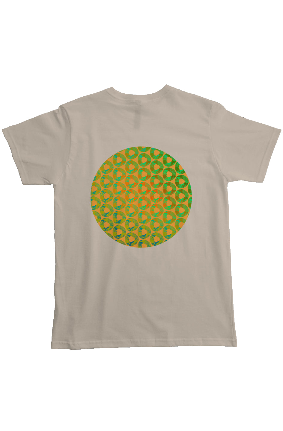 Organic Heavyweight Short Sleeve Pocket T-Shirt - Psychedelic Donut Squeeze Circle