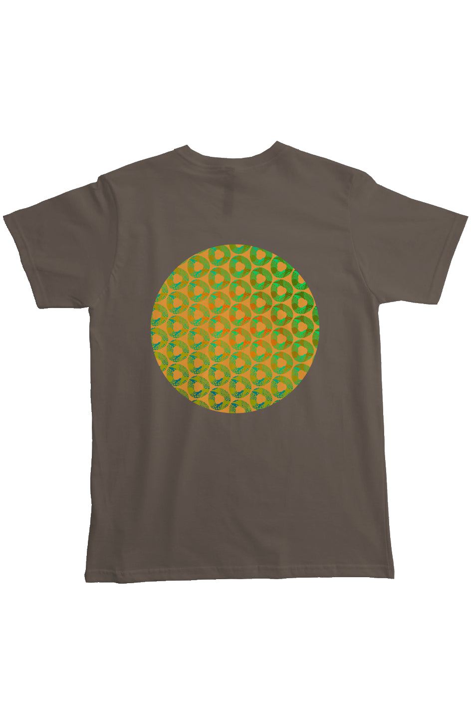 Organic Heavyweight Short Sleeve Pocket T-Shirt - Psychedelic Donut Squeeze Circle