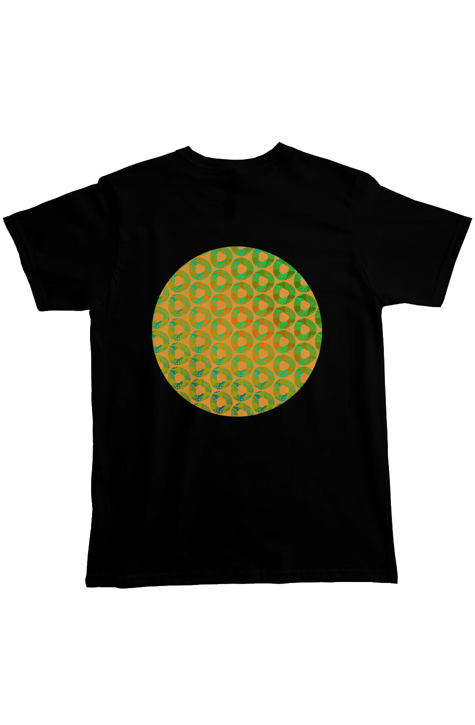 Organic Heavyweight Short Sleeve Pocket T-Shirt - Psychedelic Donut Squeeze Circle