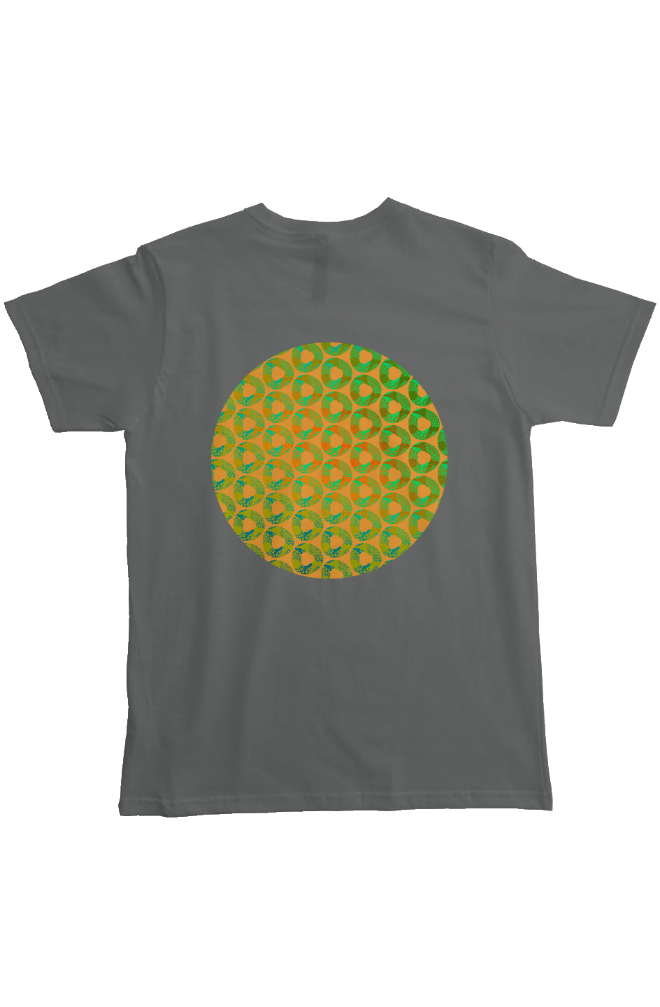 Organic Heavyweight Short Sleeve Pocket T-Shirt - Psychedelic Donut Squeeze Circle
