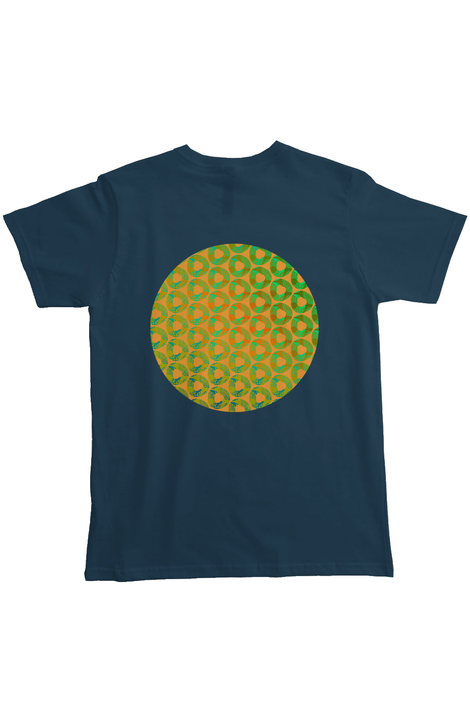 Organic Heavyweight Short Sleeve Pocket T-Shirt - Psychedelic Donut Squeeze Circle