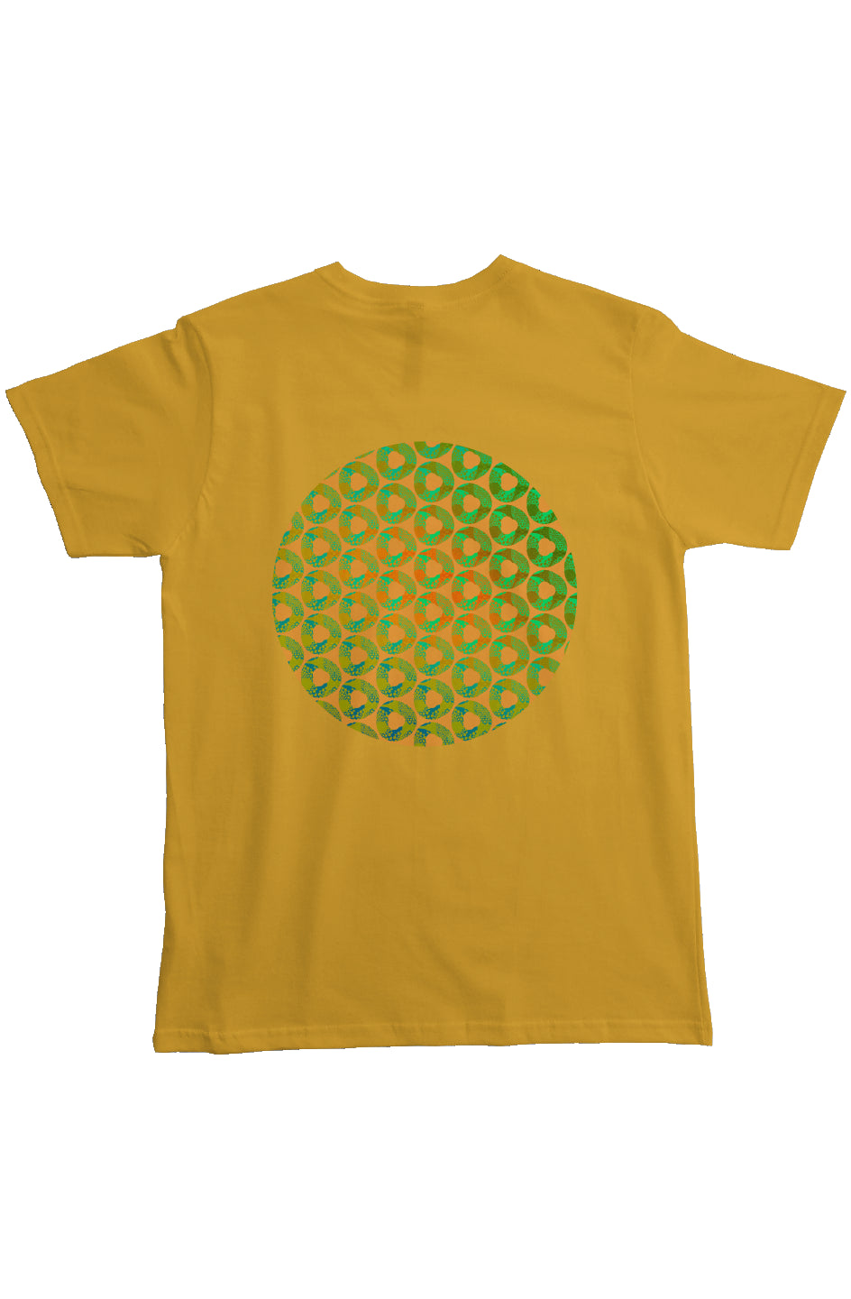 Organic Heavyweight Short Sleeve Pocket T-Shirt - Psychedelic Donut Squeeze Circle