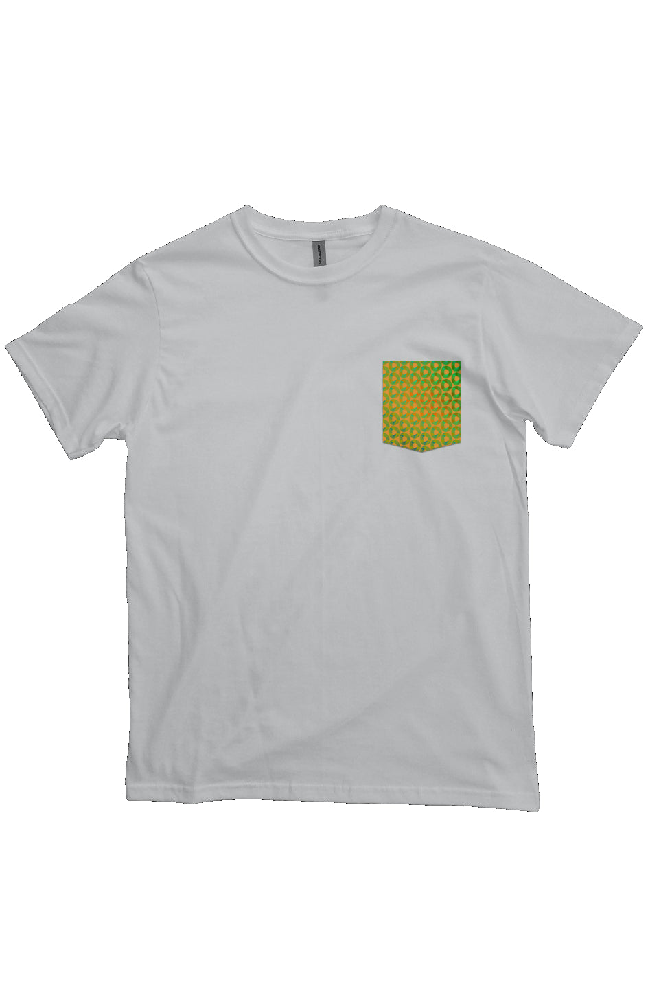 Organic Heavyweight Short Sleeve Pocket T-Shirt - Psychedelic Donut Squeeze Circle