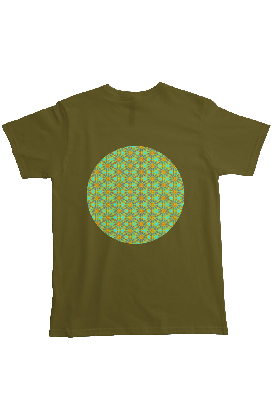 Organic Heavyweight Short Sleeve Pocket T-Shirt - Iyasare Leaf Circle
