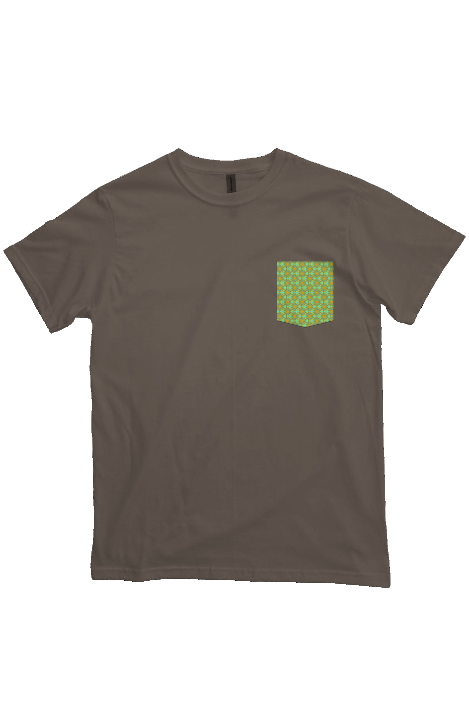 Organic Heavyweight Short Sleeve Pocket T-Shirt - Iyasare Leaf Circle
