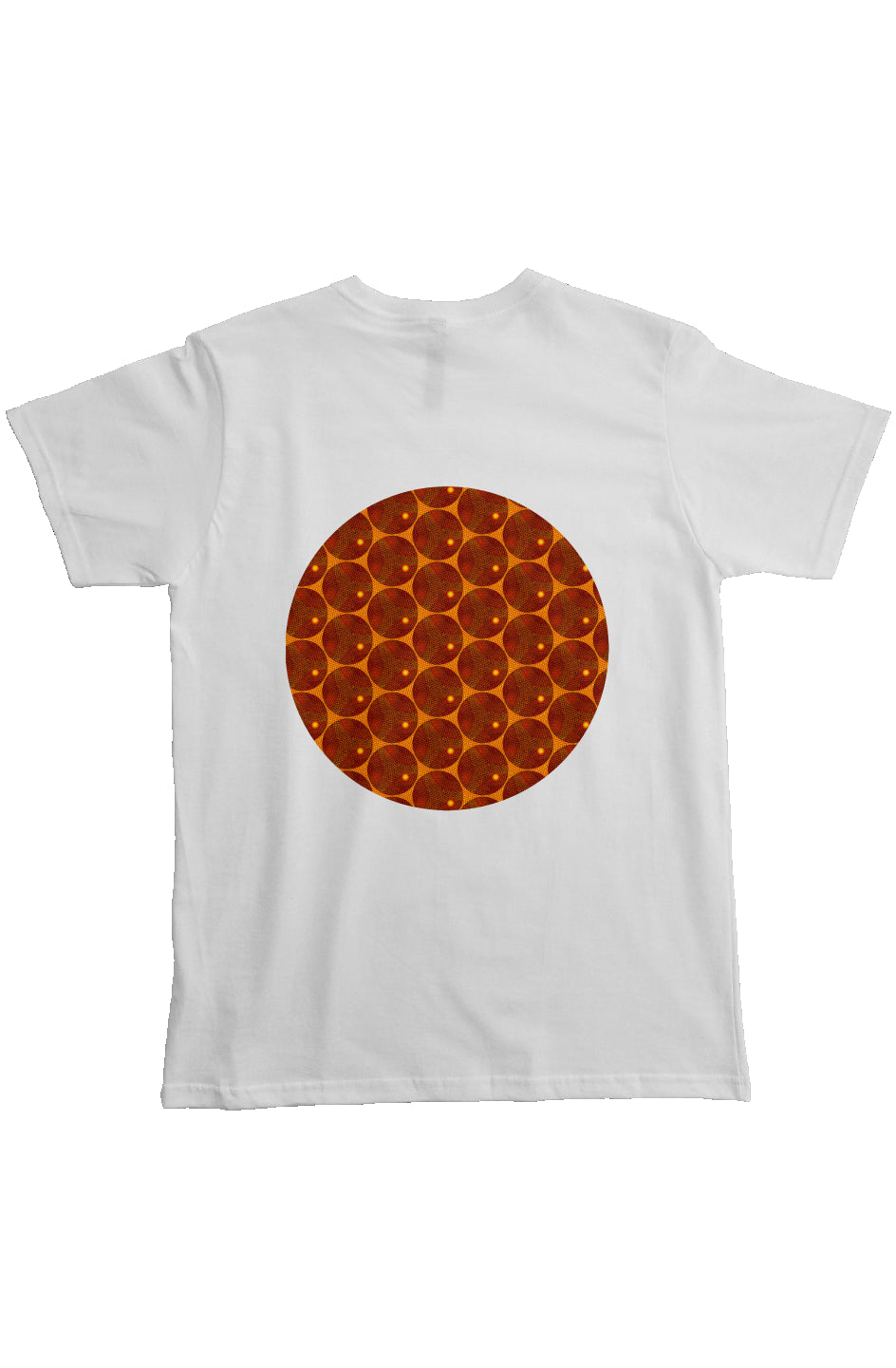 Organic Heavyweight Short Sleeve Pocket T-Shirt - Many Eyes Lantern Circle