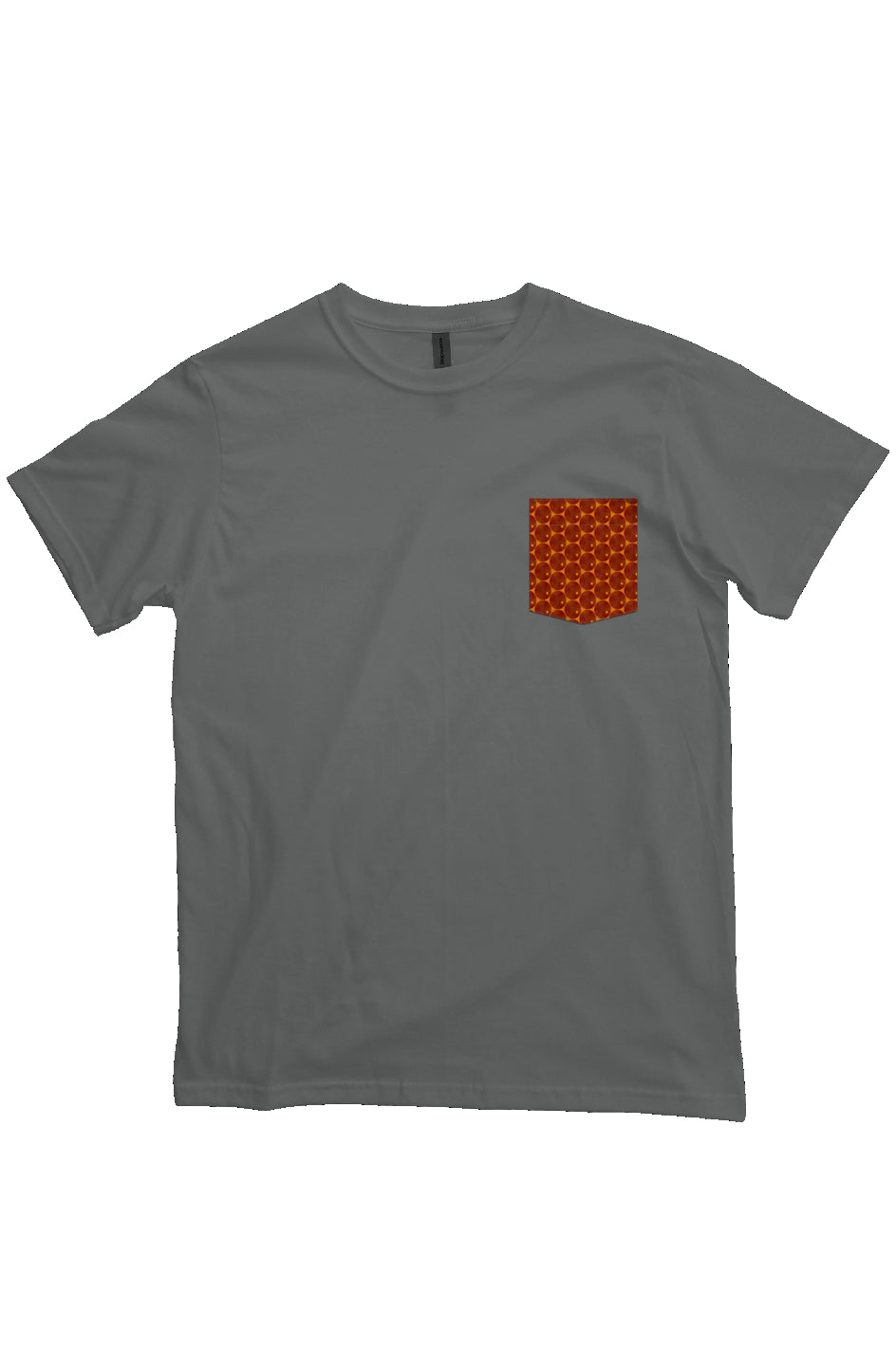 Organic Heavyweight Short Sleeve Pocket T-Shirt - Many Eyes Lantern Circle