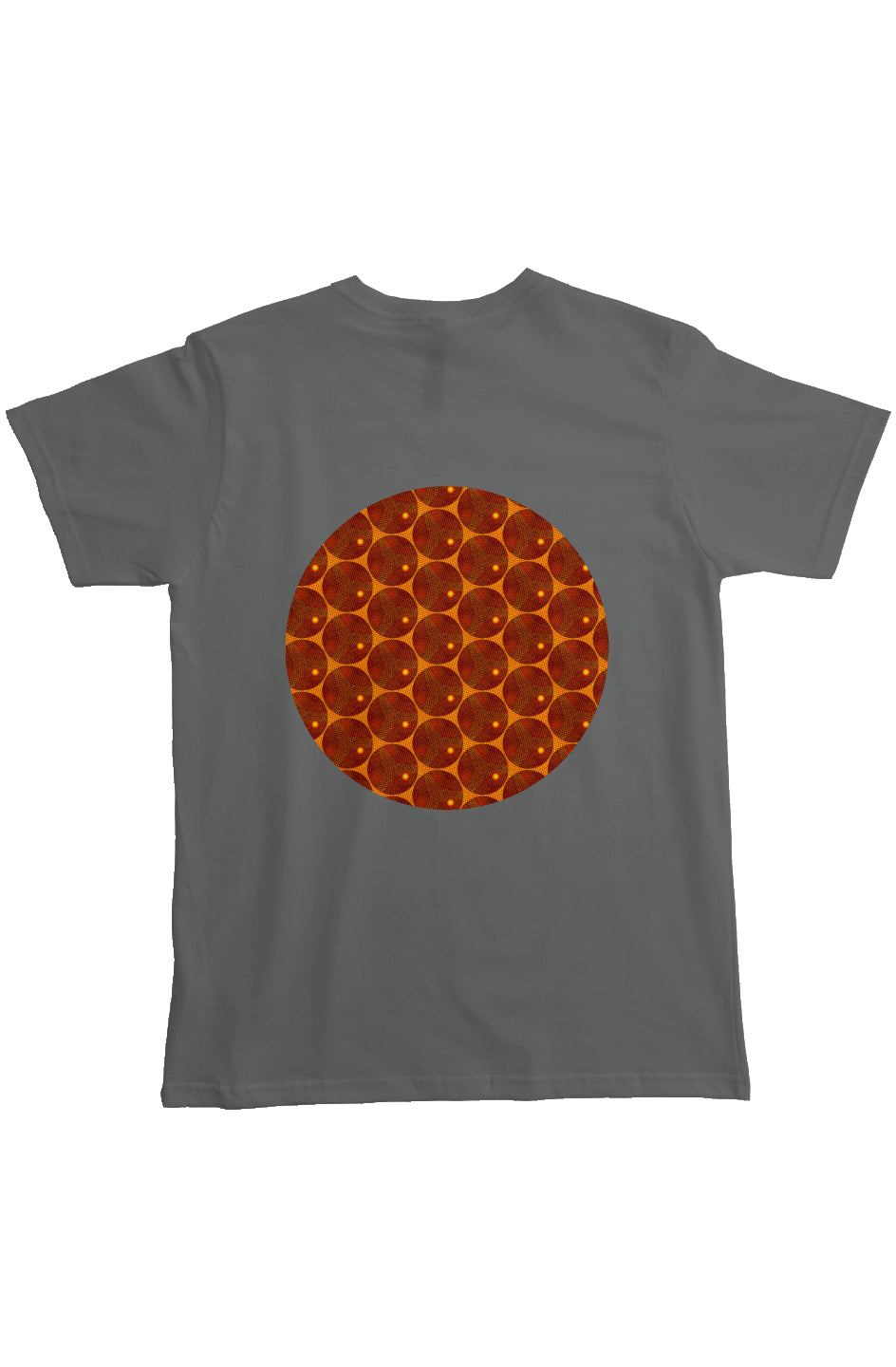 Organic Heavyweight Short Sleeve Pocket T-Shirt - Many Eyes Lantern Circle