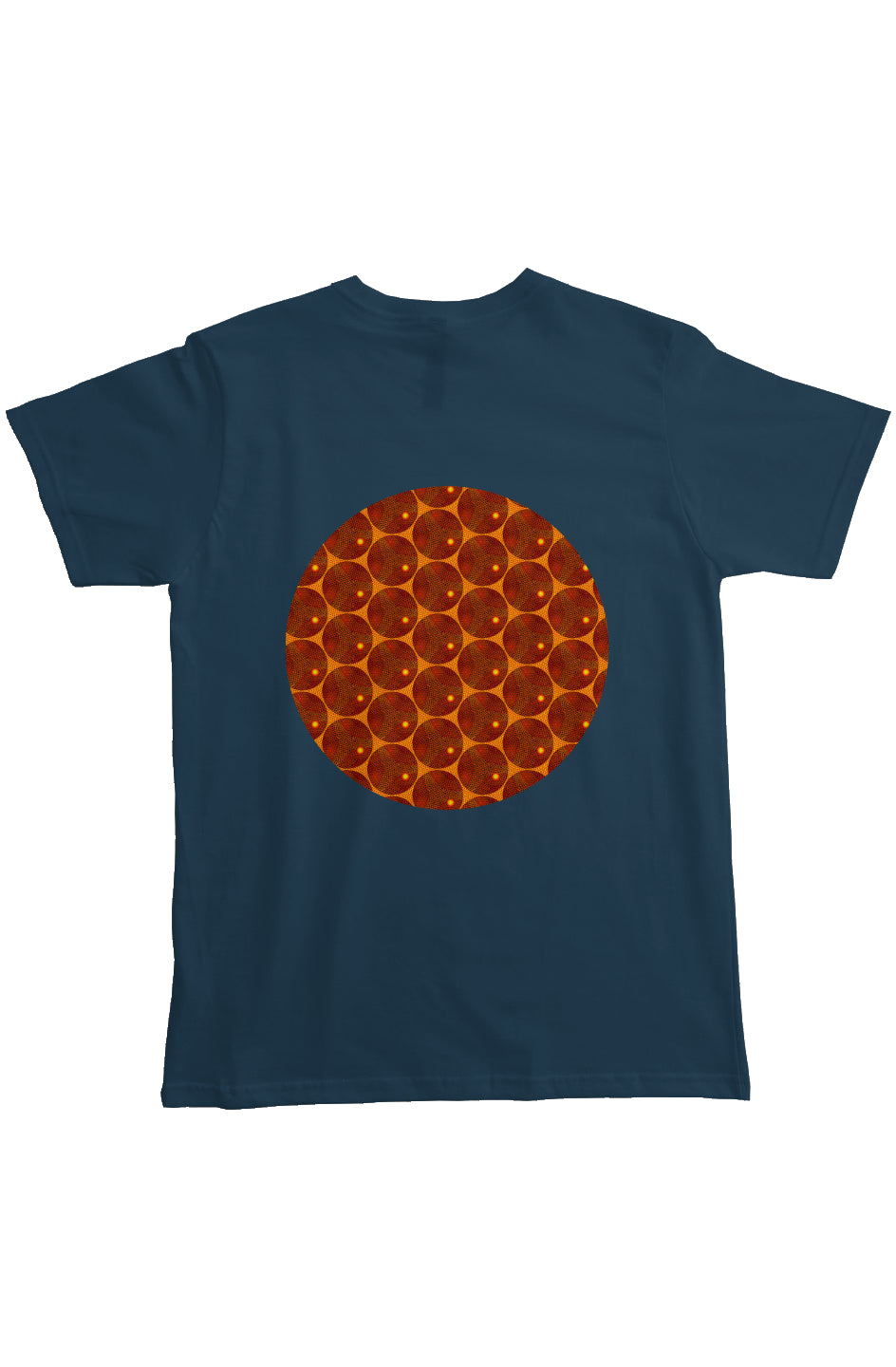 Organic Heavyweight Short Sleeve Pocket T-Shirt - Many Eyes Lantern Circle