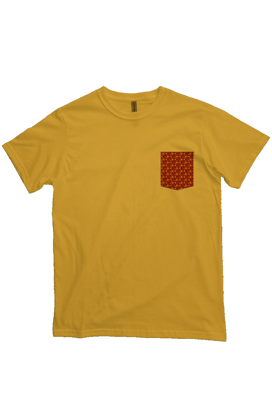 Organic Heavyweight Short Sleeve Pocket T-Shirt - Many Eyes Lantern Circle