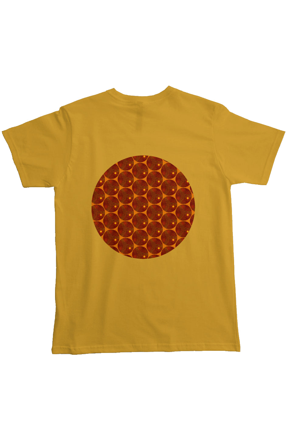 Organic Heavyweight Short Sleeve Pocket T-Shirt - Many Eyes Lantern Circle