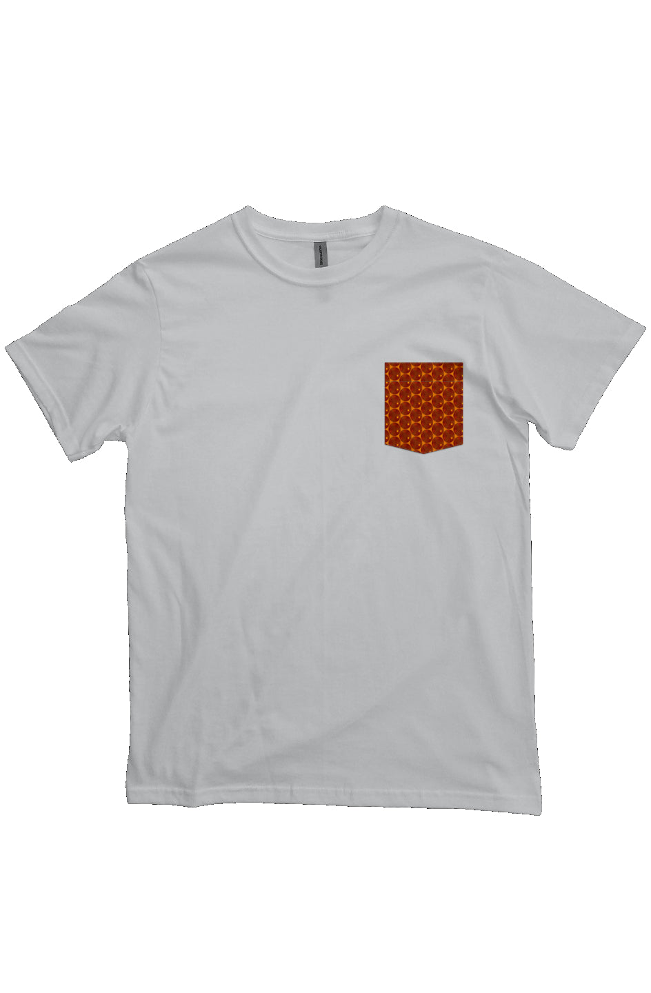 Organic Heavyweight Short Sleeve Pocket T-Shirt - Many Eyes Lantern Circle