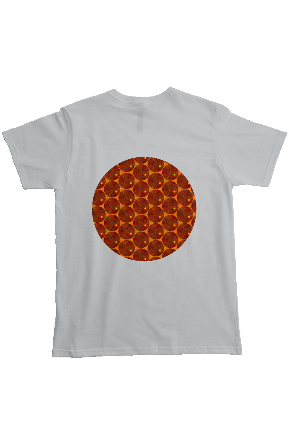 Organic Heavyweight Short Sleeve Pocket T-Shirt - Many Eyes Lantern Circle