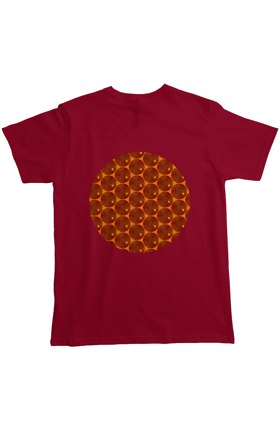 Organic Heavyweight Short Sleeve Pocket T-Shirt - Many Eyes Lantern Circle
