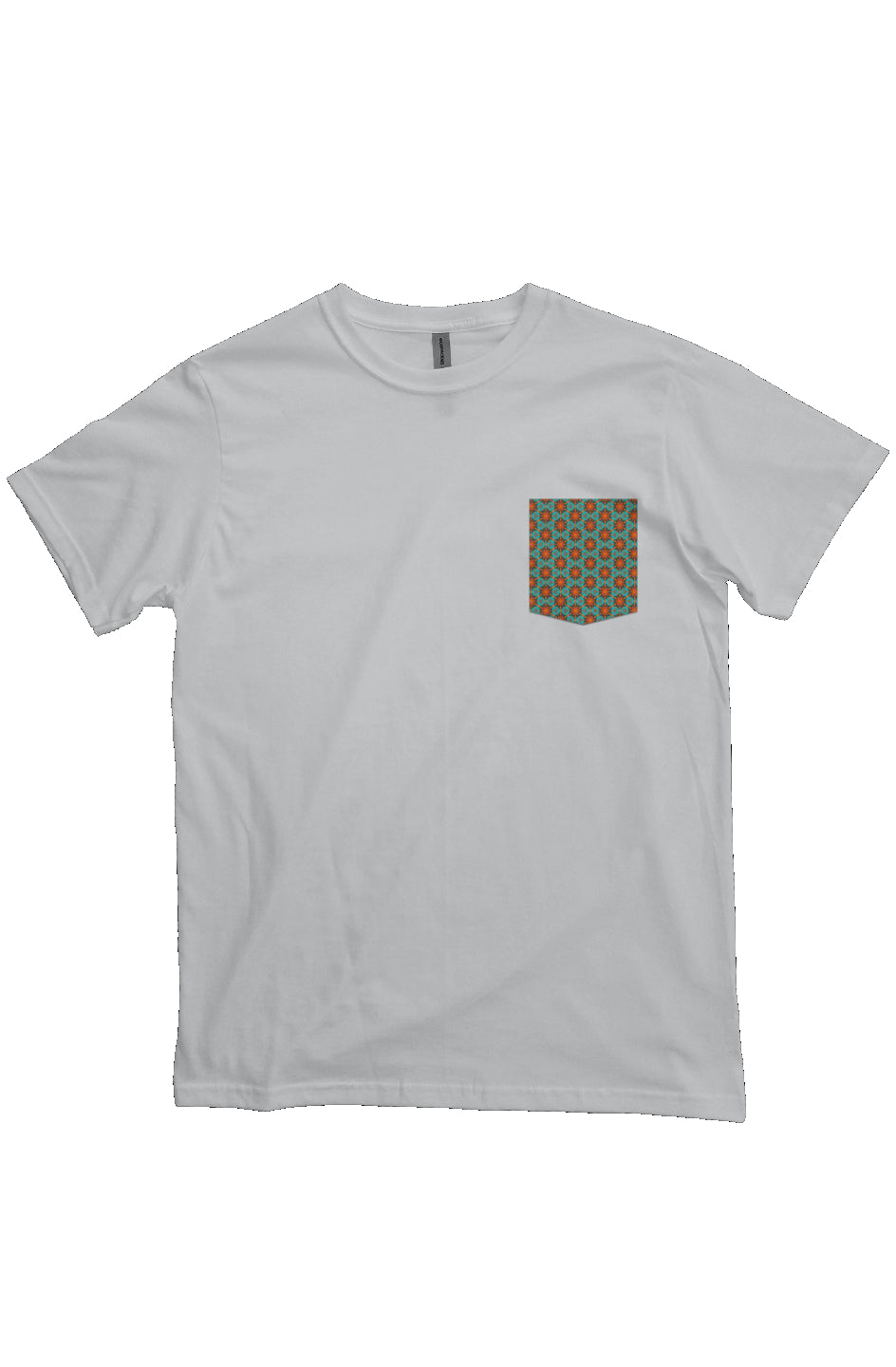 Organic Heavyweight Short Sleeve Pocket T-Shirt - Red Hummingbird