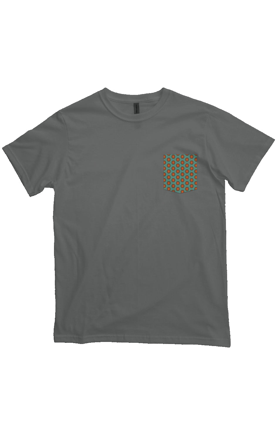 Organic Heavyweight Short Sleeve Pocket T-Shirt - Red Hummingbird