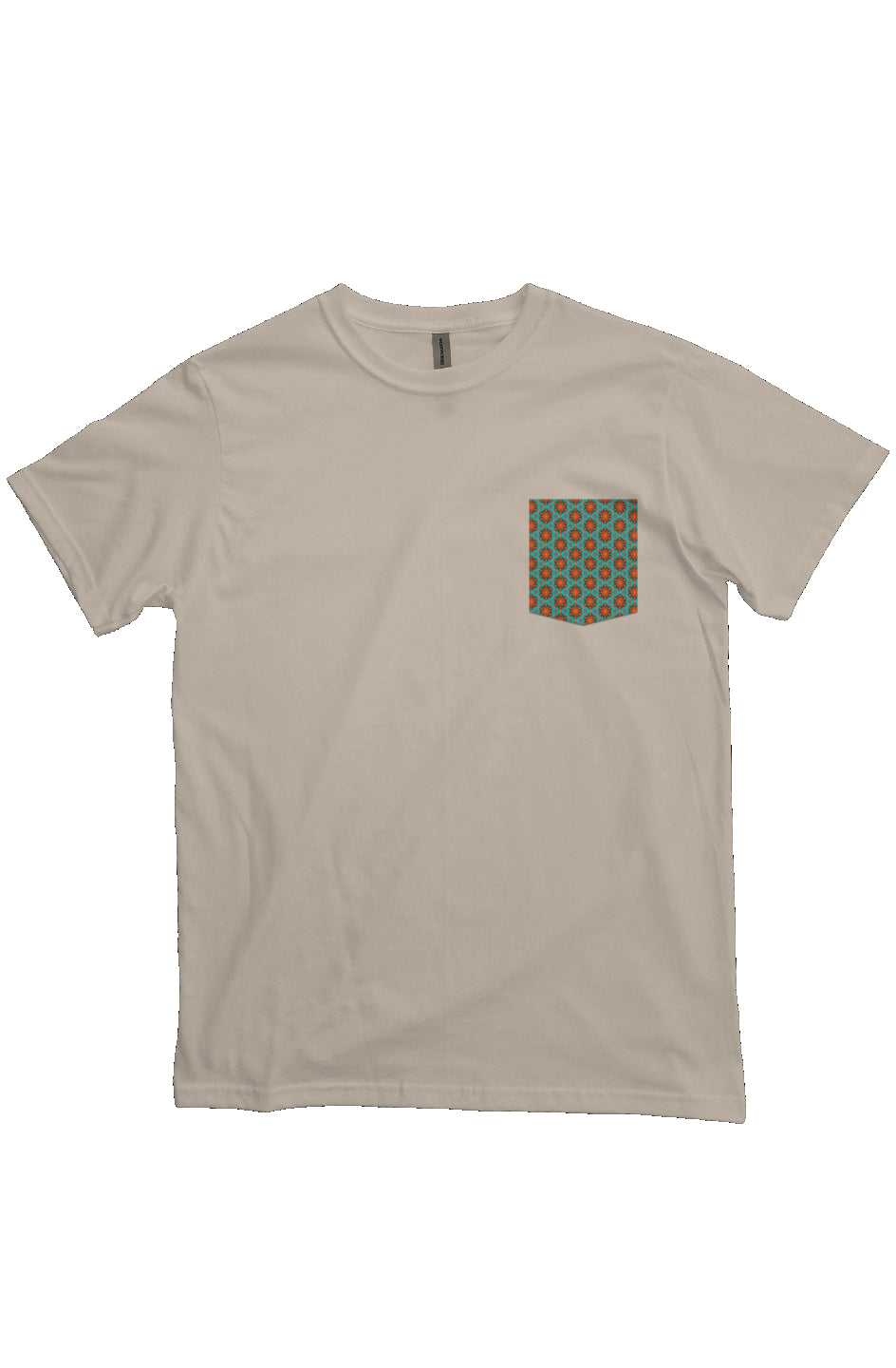 Organic Heavyweight Short Sleeve Pocket T-Shirt - Red Hummingbird