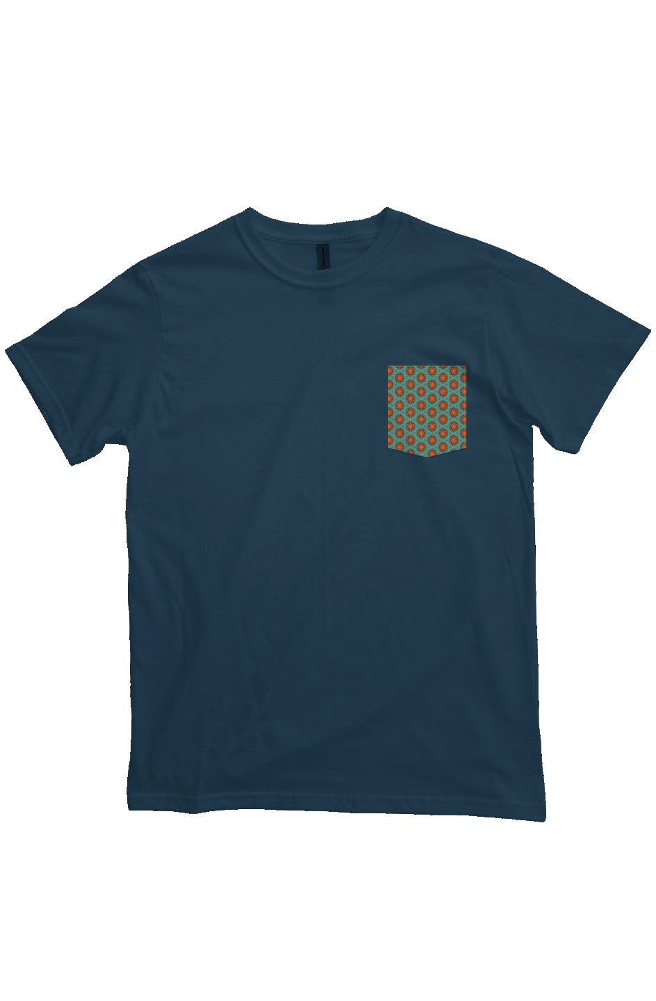 Organic Heavyweight Short Sleeve Pocket T-Shirt - Red Hummingbird