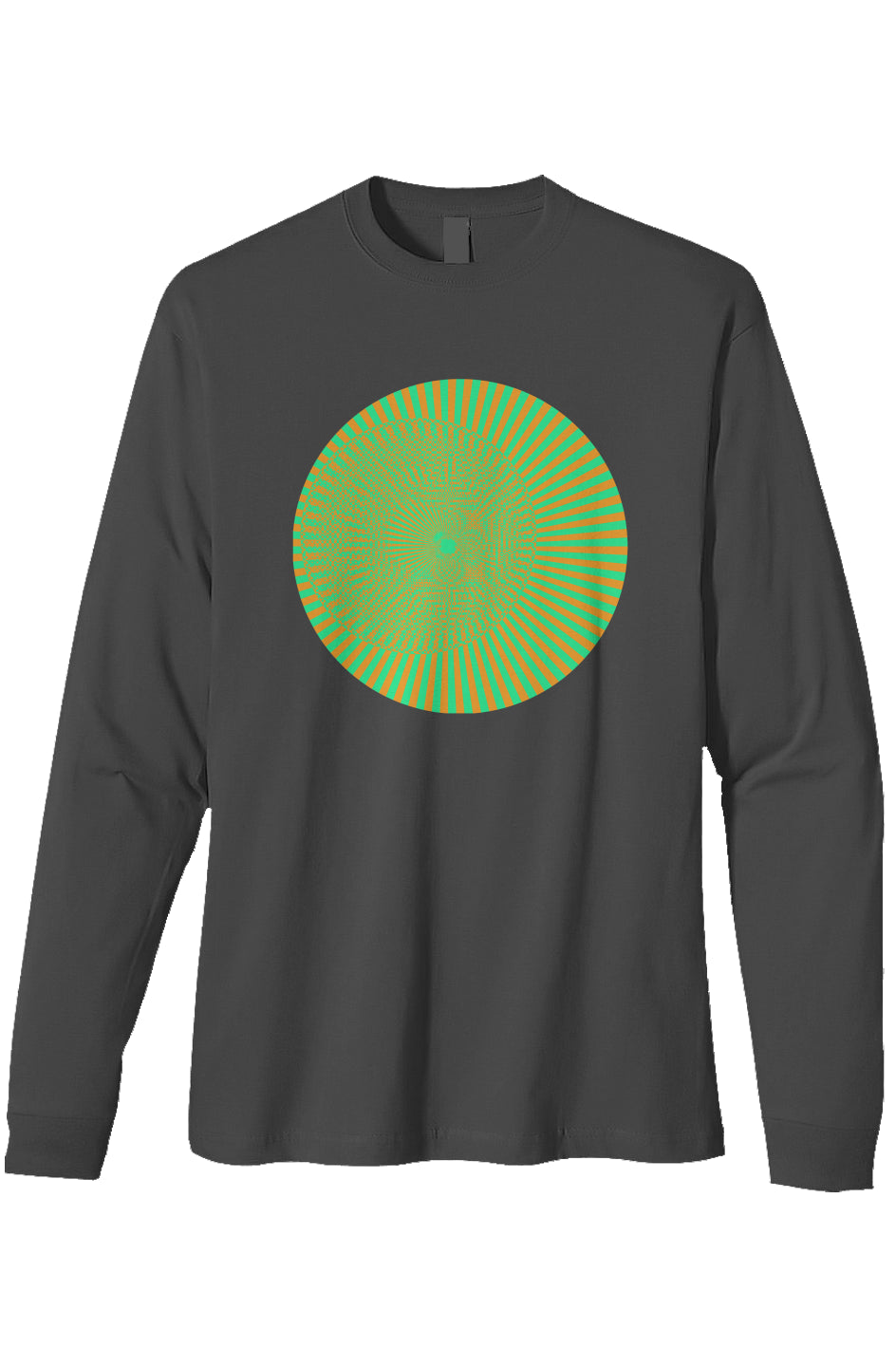 Organic Heavyweight Long Sleeve T-Shirt - Sun Eye Circle
