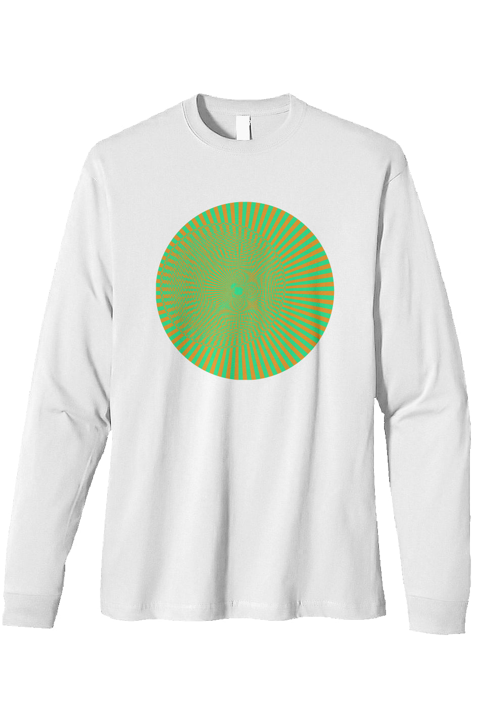 Organic Heavyweight Long Sleeve T-Shirt - Sun Eye Circle