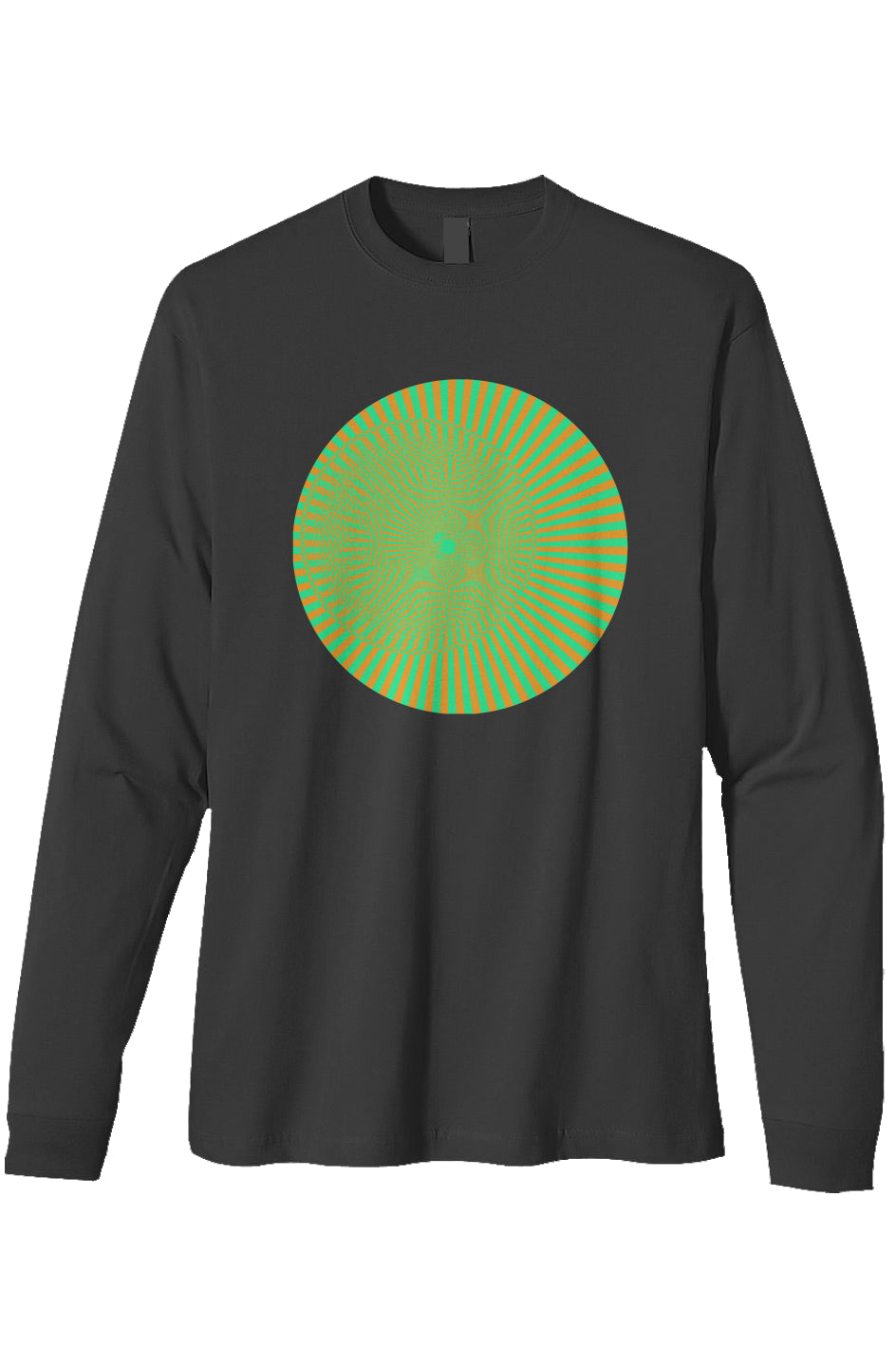 Organic Heavyweight Long Sleeve T-Shirt - Sun Eye Circle