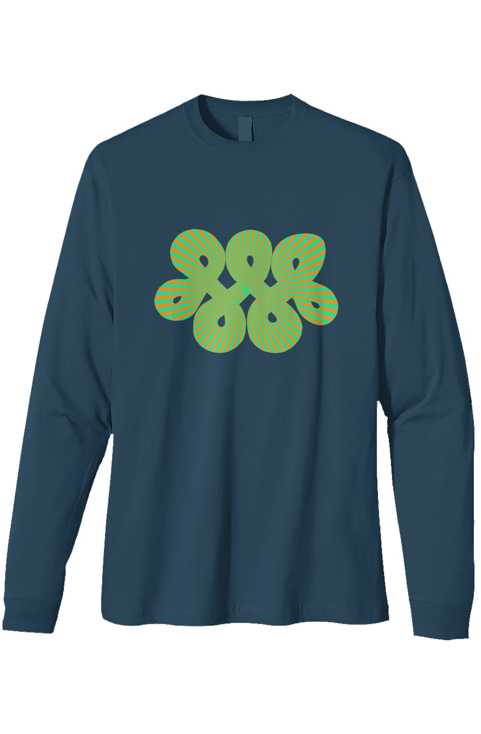Organic Heavyweight Long Sleeve T-Shirt - Sun Eye Infinity Loop