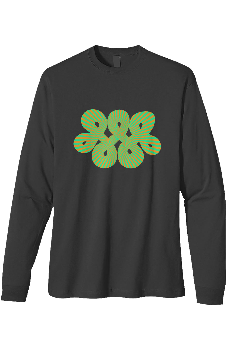 Organic Heavyweight Long Sleeve T-Shirt - Sun Eye Infinity Loop