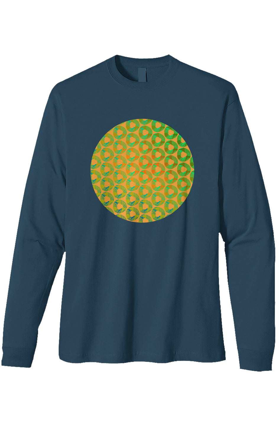 Organic Heavyweight Long Sleeve T-Shirt - Donut Squeeze Circle