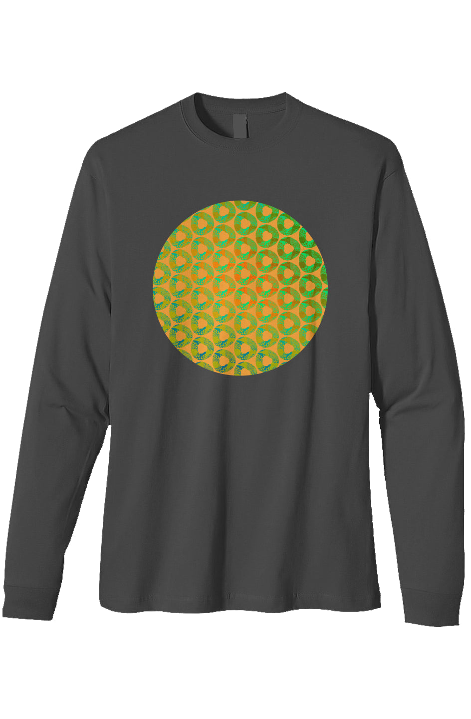 Organic Heavyweight Long Sleeve T-Shirt - Donut Squeeze Circle