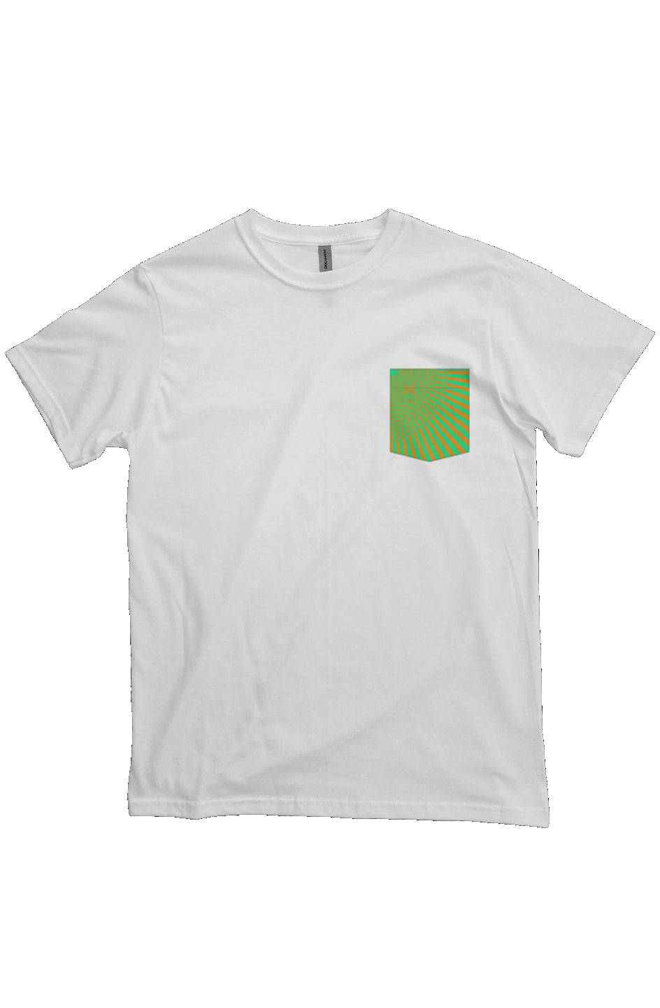 Organic Heavyweight Short Sleeve Pocket T-Shirt - Sun Eye Infinity Loop