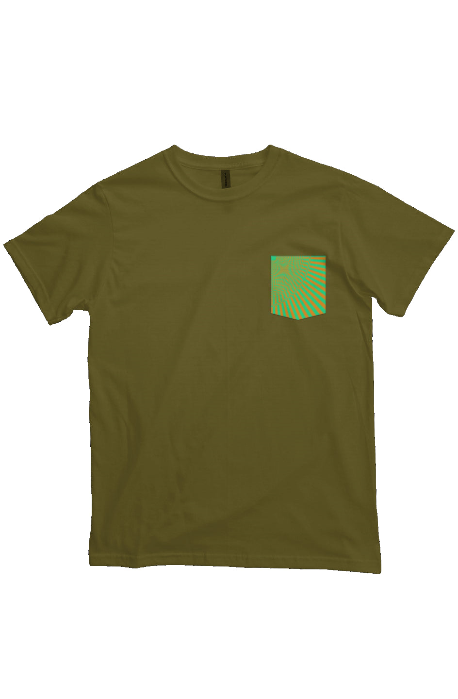 Organic Heavyweight Short Sleeve Pocket T-Shirt - Sun Eye Infinity Loop