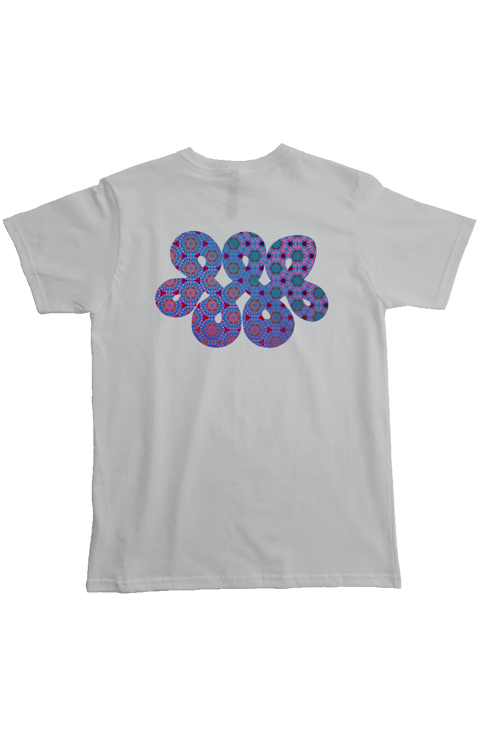 Organic Heavyweight Short Sleeve Pocket T-Shirt - Purple Psychedelic Tapa Infinity Loop