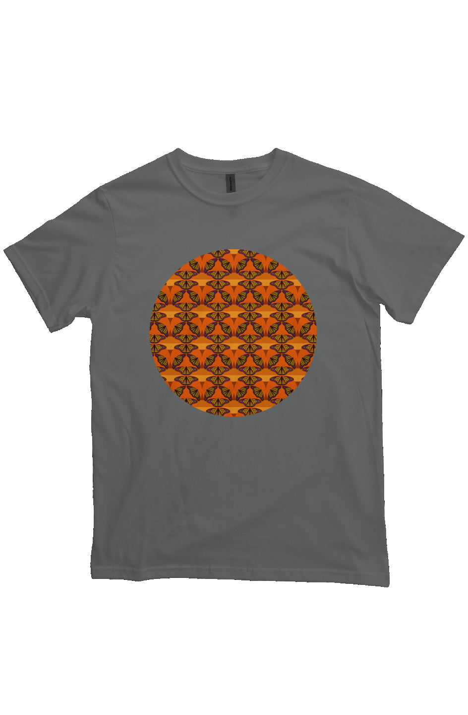 Organic Unisex Crewneck T-shirt - Butterfly Sunset Circle
