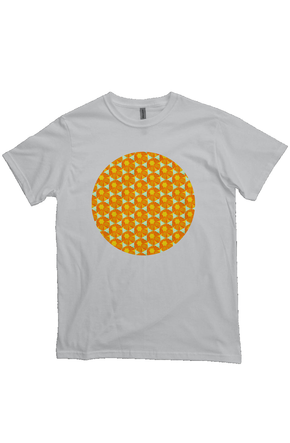 Organic Unisex Crewneck T-shirt - Papaya Sunflower