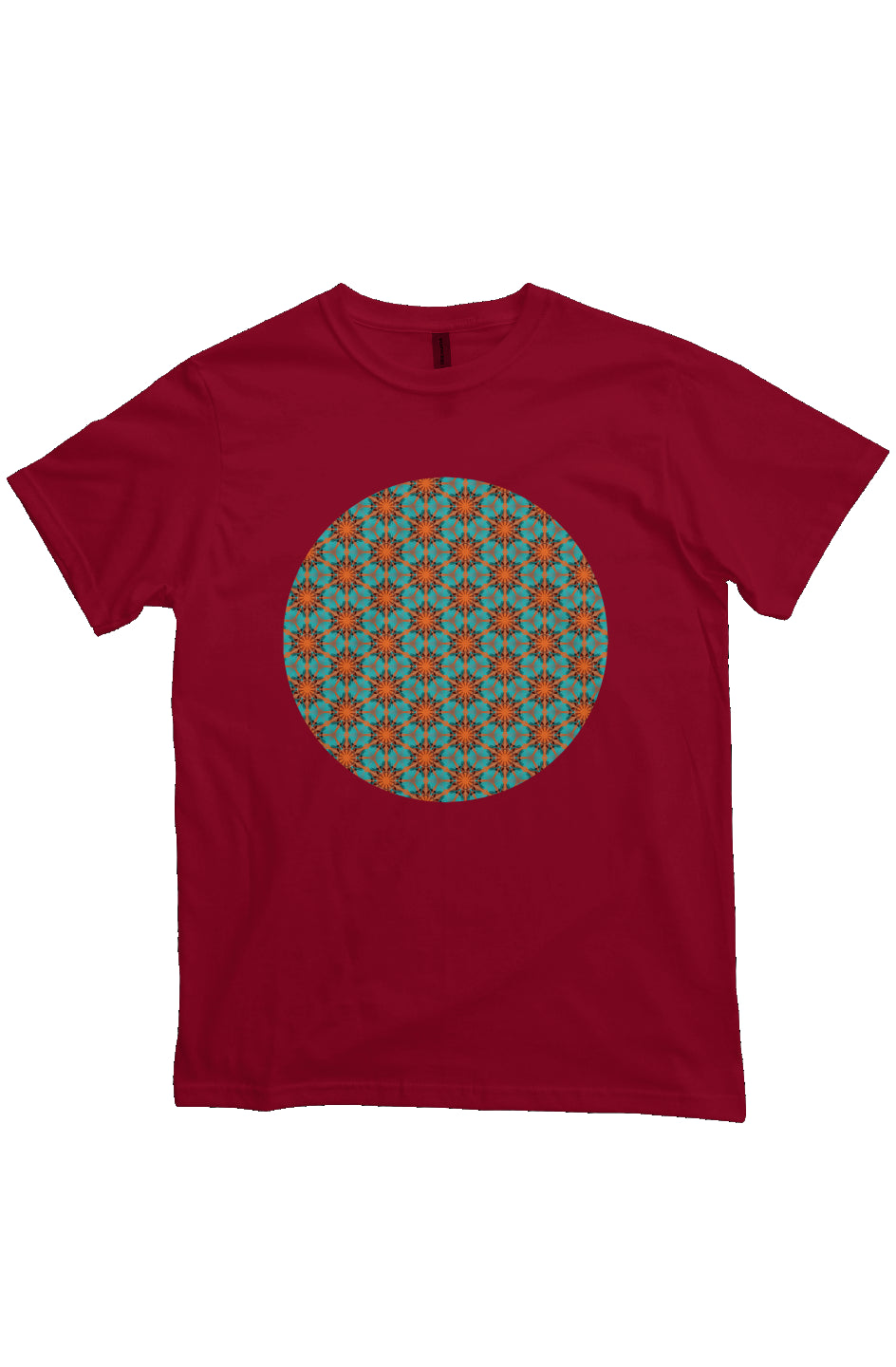 Organic Unisex Crewneck T-shirt - Red Hummingbird Circle