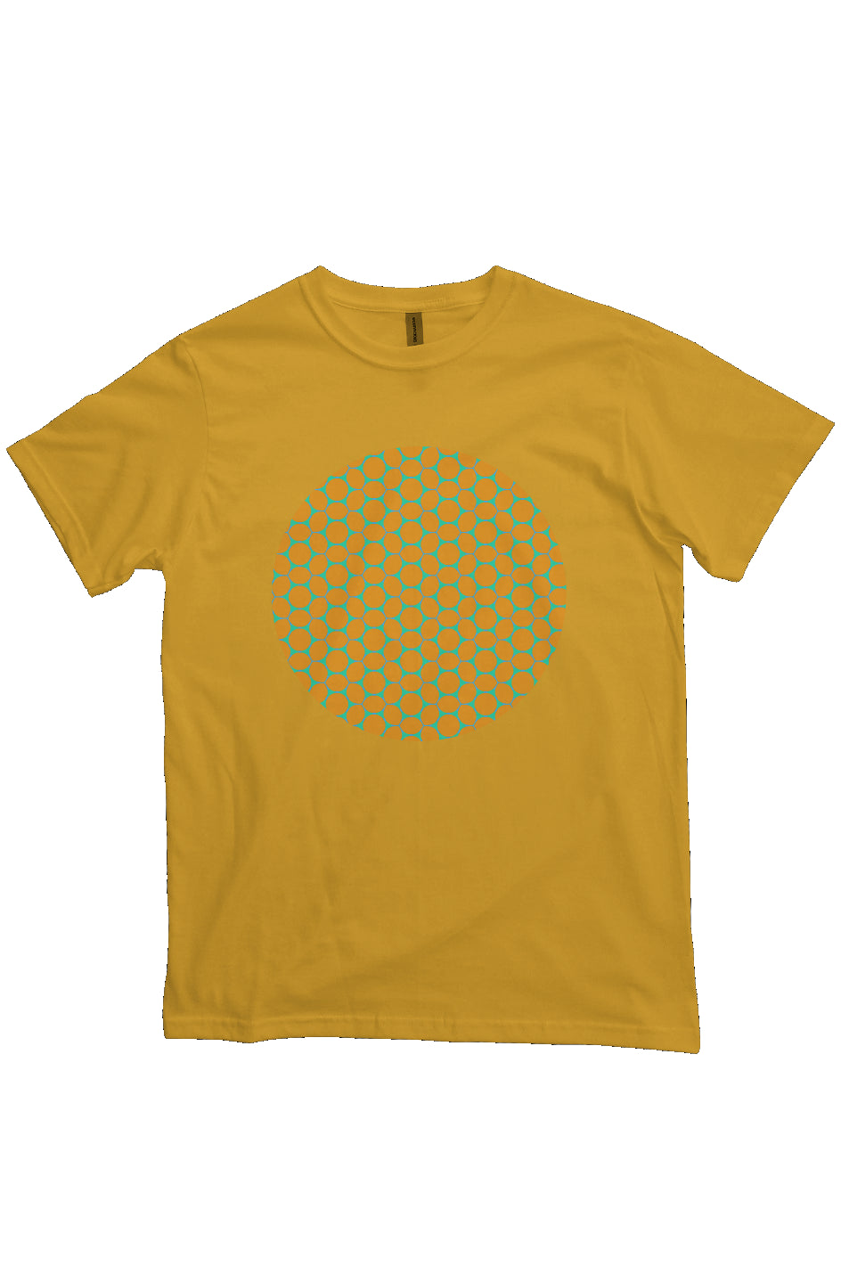 Organic Unisex Crewneck T-shirt - Lemon Bubble Circle