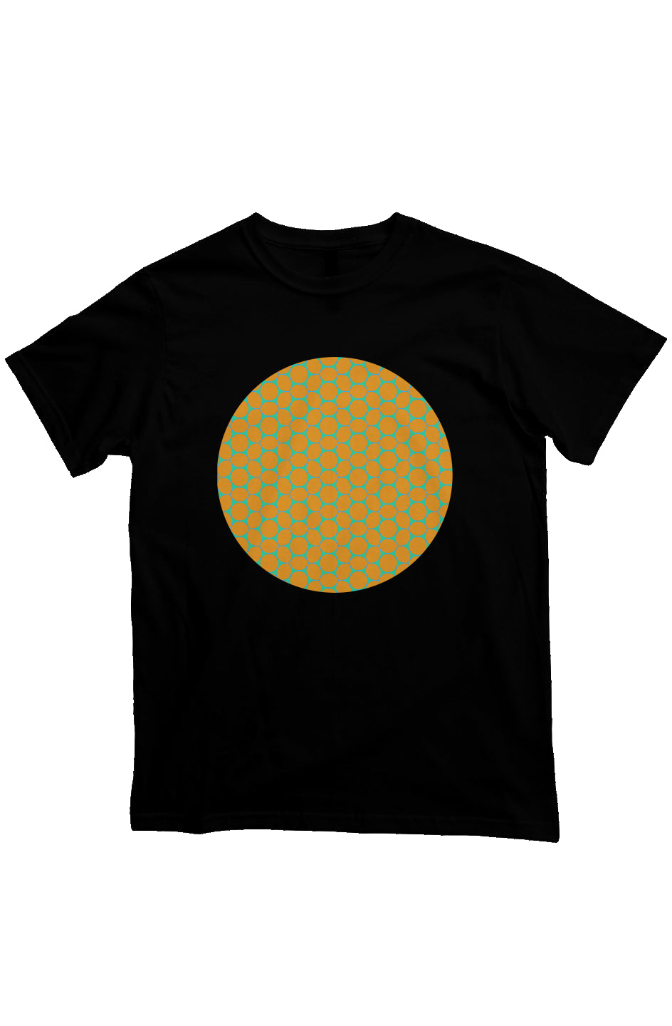 Organic Unisex Crewneck T-shirt - Lemon Bubble Circle