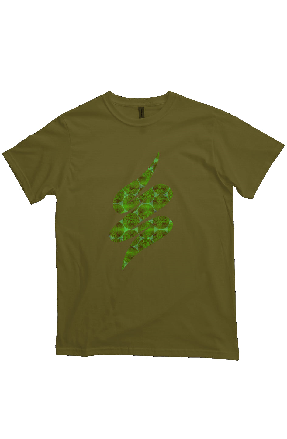 Organic Unisex Crewneck T-shirt - Agave Swoop