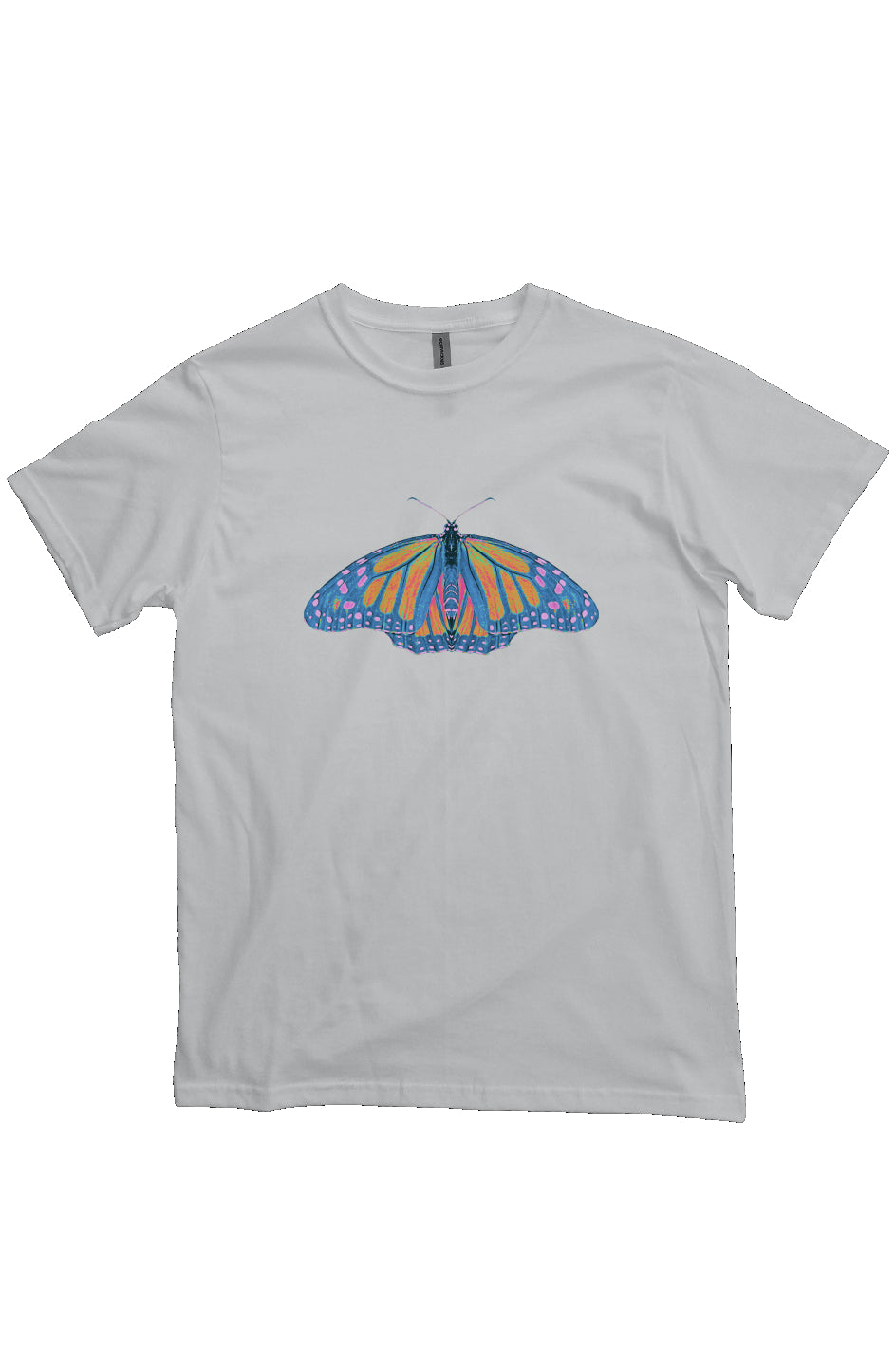 Organic Unisex Crewneck T-shirt - Thermal Monarch Butterfly