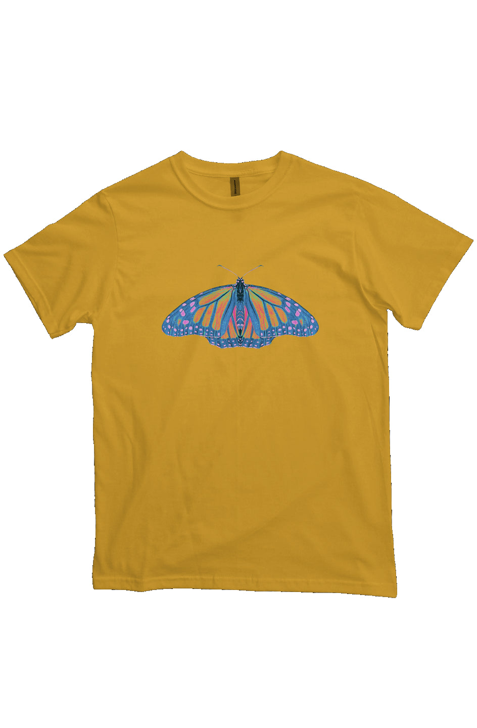 Organic Unisex Crewneck T-shirt - Thermal Monarch Butterfly