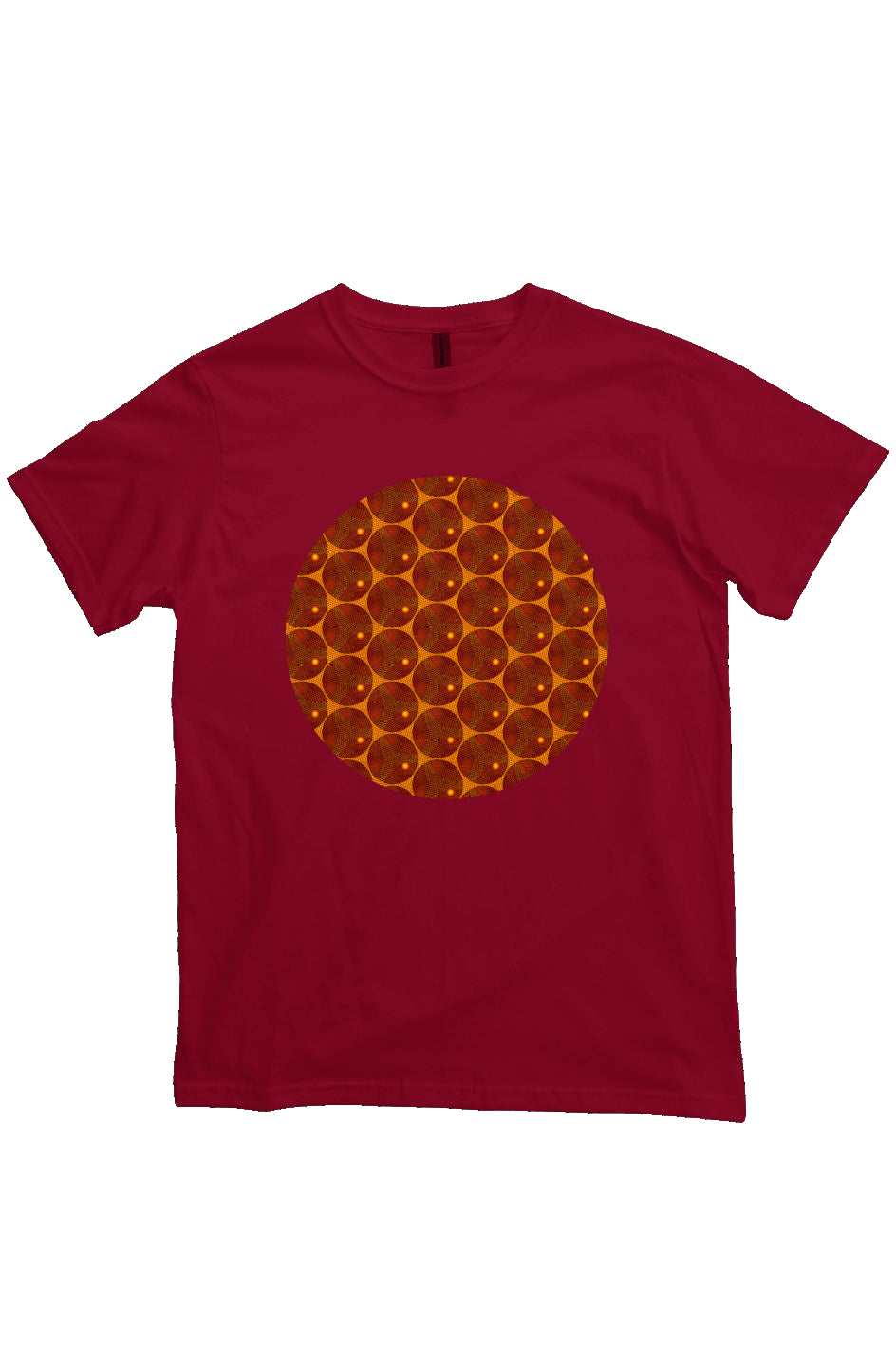 Organic Unisex Crewneck T-shirt - Many Eyes Lantern Circle