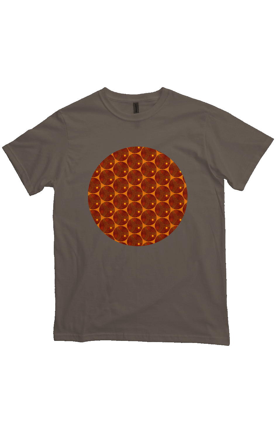 Organic Unisex Crewneck T-shirt - Many Eyes Lantern Circle