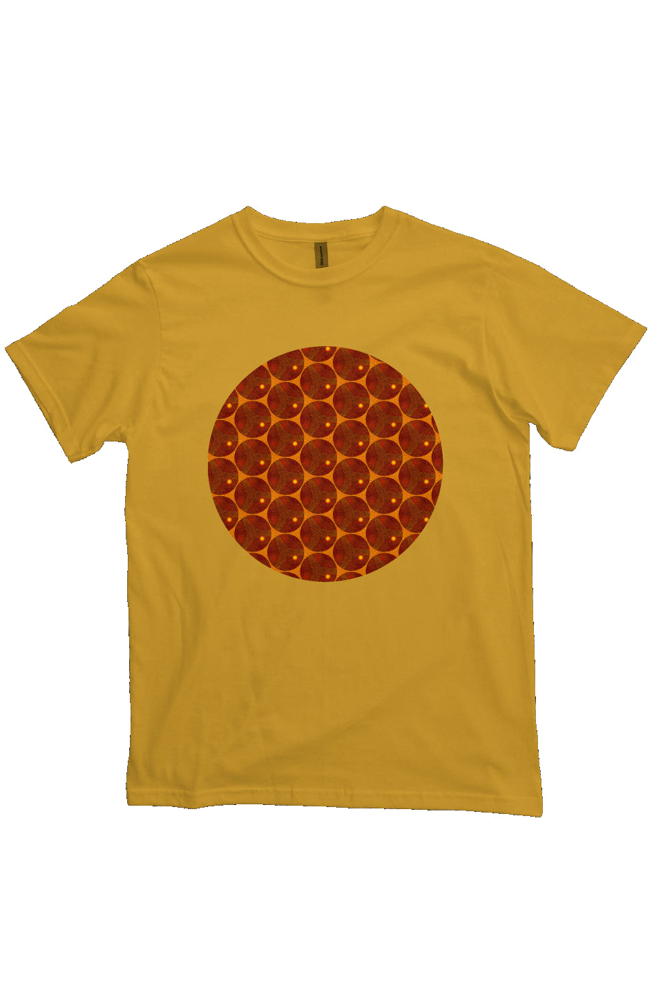 Organic Unisex Crewneck T-shirt - Many Eyes Lantern Circle