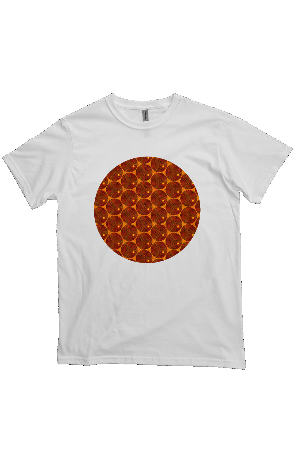 Organic Unisex Crewneck T-shirt - Many Eyes Lantern Circle
