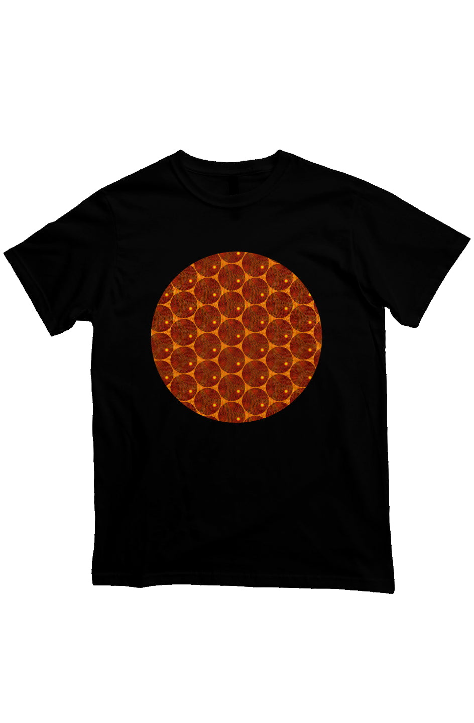 Organic Unisex Crewneck T-shirt - Many Eyes Lantern Circle