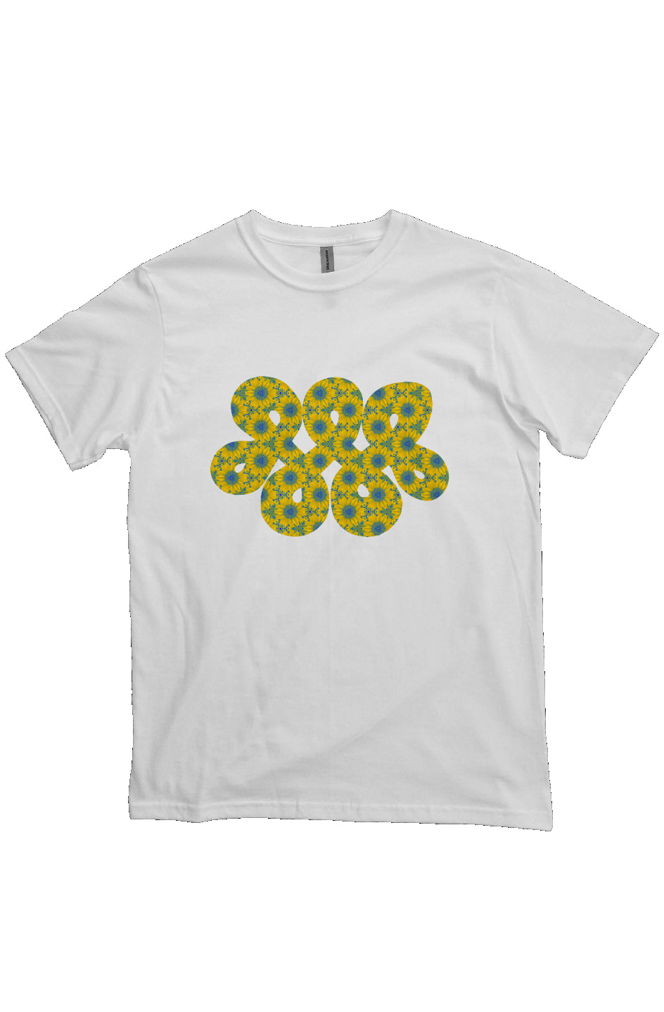 Organic Unisex Crewneck T-shirt - Vermont Sunflower Infinity Loop