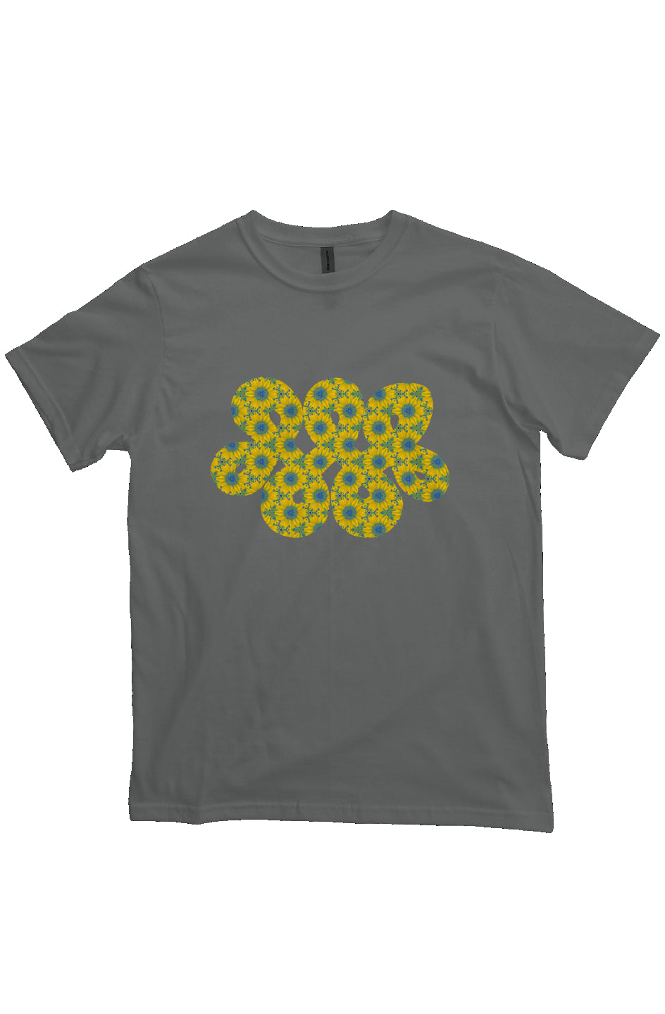 Organic Unisex Crewneck T-shirt - Vermont Sunflower Infinity Loop