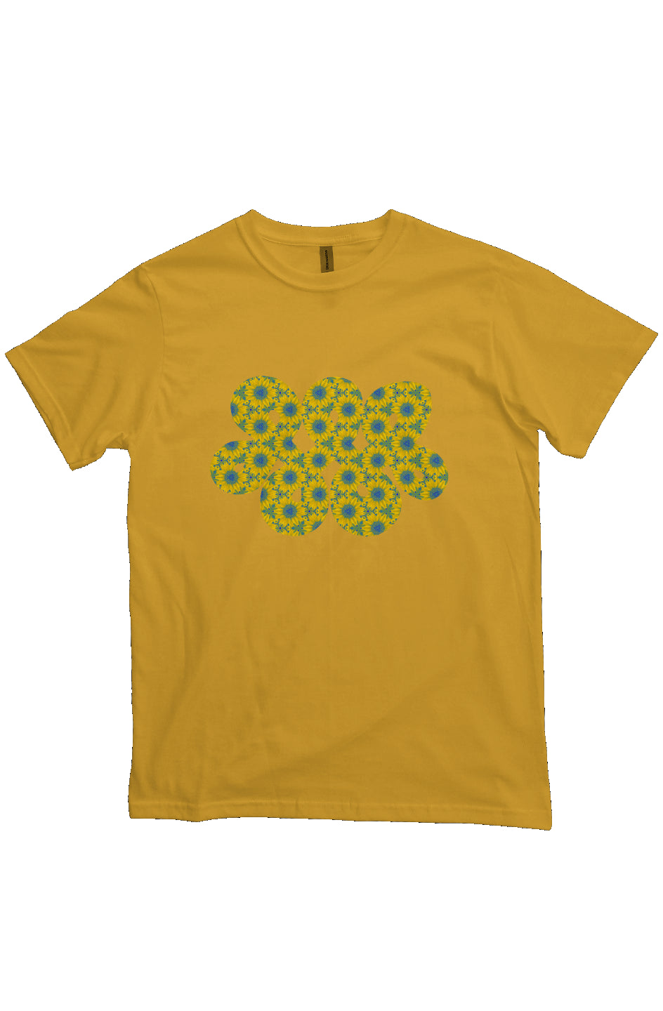 Organic Unisex Crewneck T-shirt - Vermont Sunflower Infinity Loop