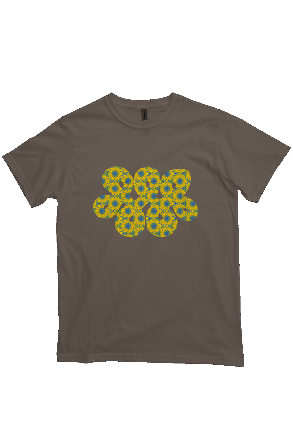 Organic Unisex Crewneck T-shirt - Vermont Sunflower Infinity Loop