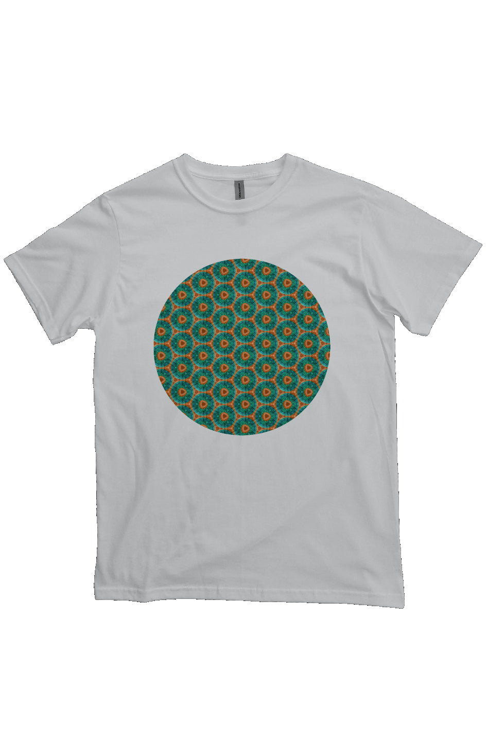 Organic Unisex Crewneck T-shirt - Fuzzy Donut Flower Circle